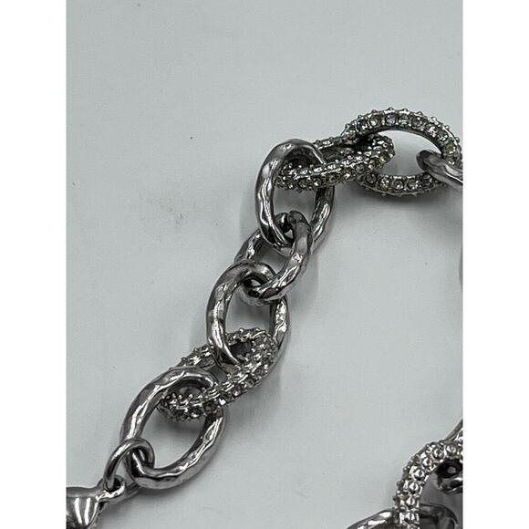 Stella & Dot Christina Chain
Link Silver tone Pave Crystal Bracelet - Picture 5 of 11
